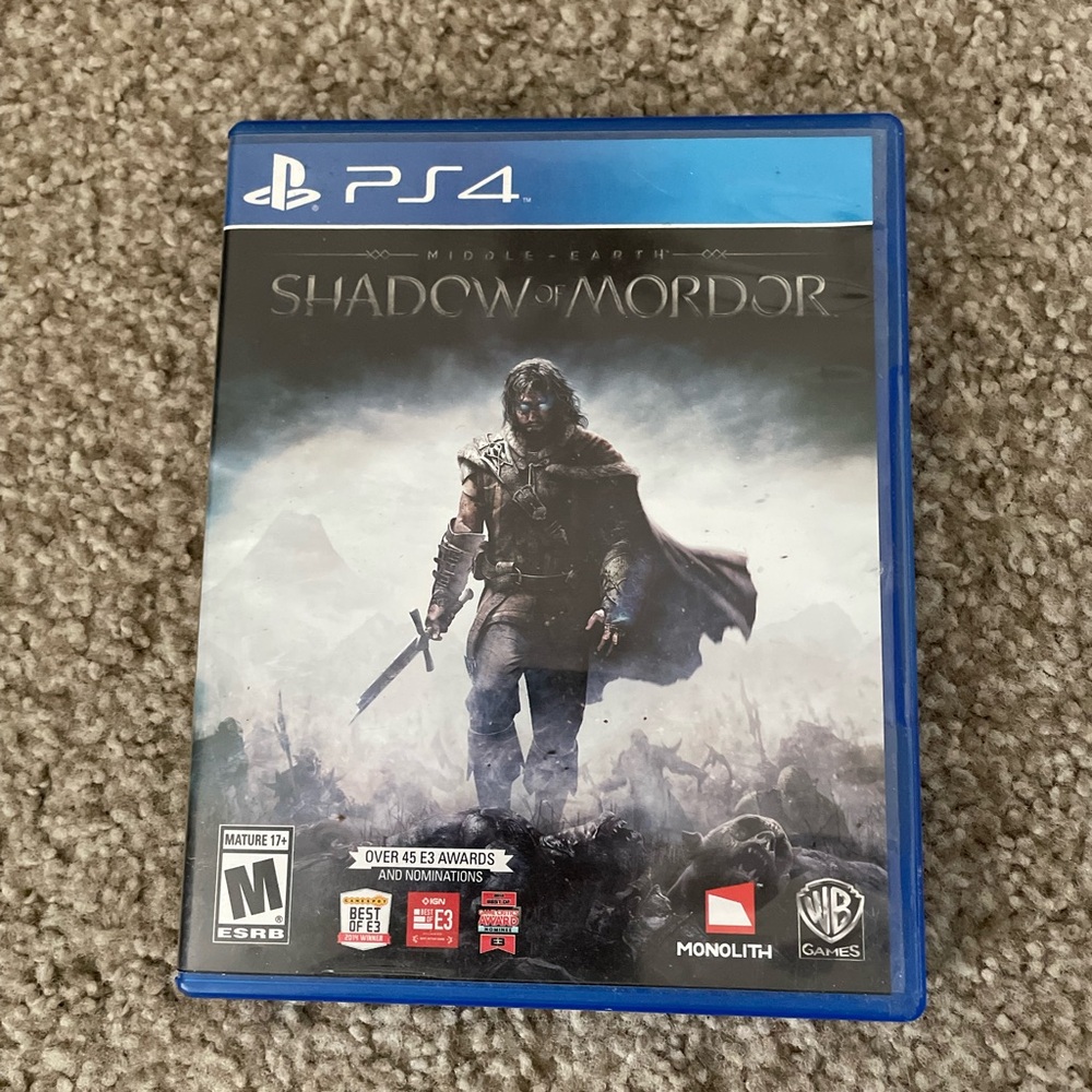 Shadow of Mordor Sony PlayStation4 Game